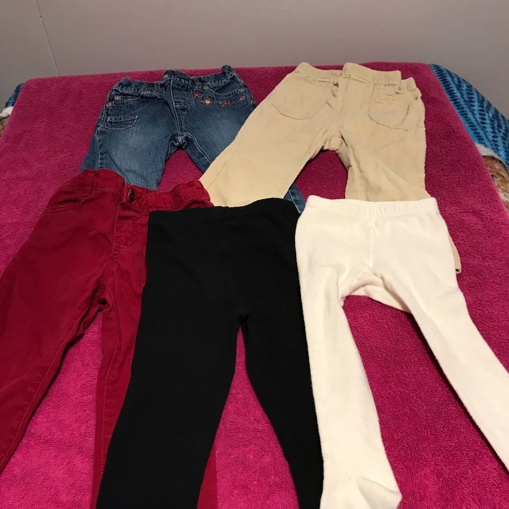 5 pairs of girls pants